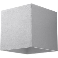 Sollux Lighting Quad wandlamp 1x40 W grijs SL.0058