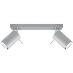 Sollux Lighting Ring plafondlamp 2x40 W grijs SL.0450