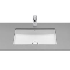 Roca Inspira wastafel 54x32 cm rechthoekig onderblad wit glans A327535S00