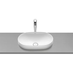 Roca Inspira wastafel 55x37 cm ovaal inbouw wit glans A327527S00