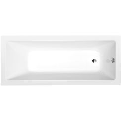 Polysan Noemi rechthoekige badkuip slim 160x70 cm wit 71707S