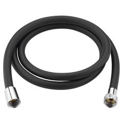 Aqualine Nopel doucheslang 150 cm zwart 11079