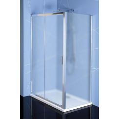 Polysan Easy Line douchewand 70 cm chroom glans/mat glas EL3138