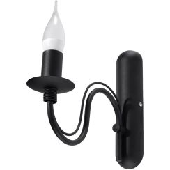 Sollux Lighting Minerwa wandlamp 1x40 W zwart SL.0220