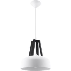 Sollux Lighting Casco hanglamp 1x60 W wit-zwart SL.0387