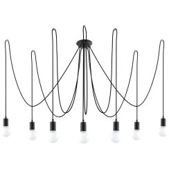 Sollux Lighting Edison hanglamp x60 W zwart SL.0372