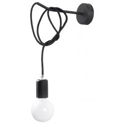 Sollux Lighting Edison wandlamp 1x60 W zwart SL.0373