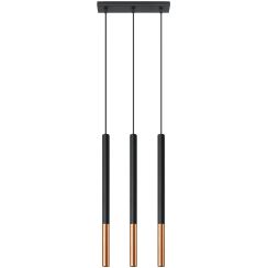 Sollux Lighting Mozaica hanglamp 3x40 W zwart-koper SL.0889
