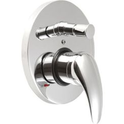 Aqualine Kasiopea douchekraan inbouw chroom 1107-42