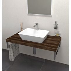 Sapho Avice badkamerblad 100x49.5 cm eik AV1011