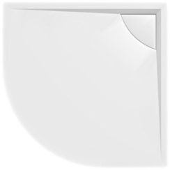 Polysan Lussa halfronde douchebak 90x90 cm wit 71602