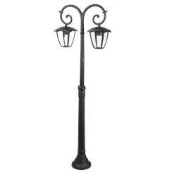 V-TAC staanlamp voor buiten 2x60 W zwart 7061