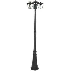 V-TAC staanlamp voor buiten 3x60 W zwart 7063