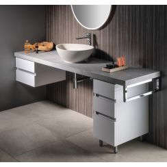 Sapho Avice badkamerblad 170x49.5 cm grafiet-grijs AV177