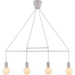 Candellux Alto hanglamp 4x40 W wit 34-70906