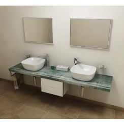 Sapho Avice badkamerblad 220x49.5 cm grafiet-blauw AV226