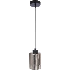 Candellux Cox hanglamp 1x60 W zwart-chroom 31-53862