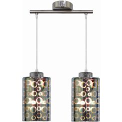 Candellux Nocturno hanglamp 2x40 W chroom-veelkleurig 32-57693