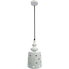 Candellux Hamp hanglamp 1x60 W wit 31-51905