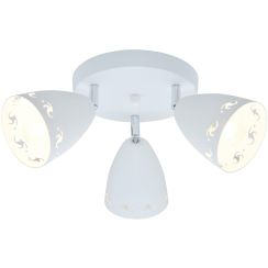Candellux Coty plafondlamp 3x40 W wit 98-67135