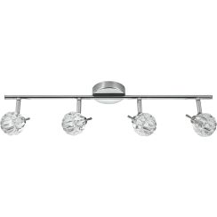 Candellux Bombola plafondlamp 4x40 W chroom-kristal 94-70319