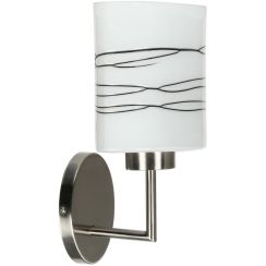 Candellux Visola wandlamp 1x60 W wit-bruin-nikkel 21-10363