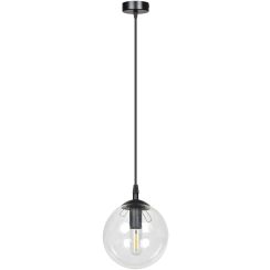 Emibig Cosmo hanglamp 1x10 W zwart-doorzichtig 711/1