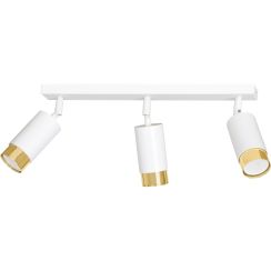Emibig Hiro plafondlamp 3x8 W wit-gouden 963/3