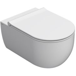 Globo Mode toiletpot hangend zonder kraag wit glans MES02BI