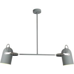 Candellux Gray plafondlamp 2x40 W grijs 32-66510
