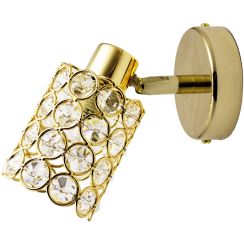 Candellux York wandlamp 1x40 W messing 91-70098