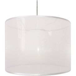 Candellux Chicago hanglamp 1x60 W wit 31-24886