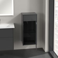 Villeroy & Boch Finero kast 40x35x86.6 cm hangend langs de zijkant grijs C53101FP