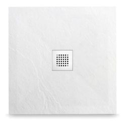Balneo Stone Tray vierkante douchebak 90x90 cm wit STFWH909025