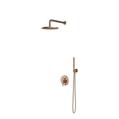 Omnires Y doucheset inbouw met regendouche koper SYSY35CP