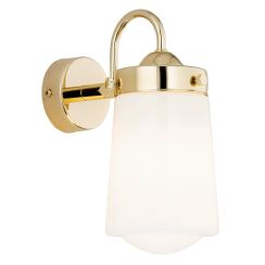 Argon Pasadena wandlamp 1x15 W wit-messing 4717