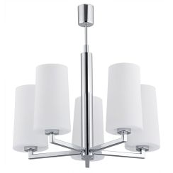 Argon Camelot hanglamp 5x15 W wit-chroom 2053