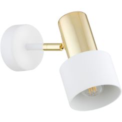 Argon Doria wandlamp 1x15 W wit-messing 4264