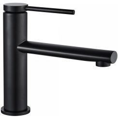 Rea Oval wastafelkraan staand zwart REA-B6516