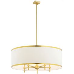 Argon Abbano plafondlamp 5x7 W wit-messing-gouden 2127