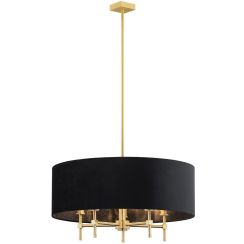 Argon Abbano plafondlamp 5x7 W zwart-messing 2133