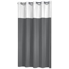 Sealskin Double douchegordijn 200x180 cm wit-grijs 233521314