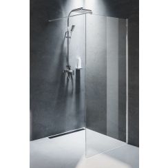 Riho Novik douchewand 120 cm chroom glans/helder glas G003031120