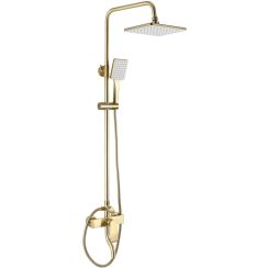 Rea Hass doucheset wand met regendouche gouden REA-B9972