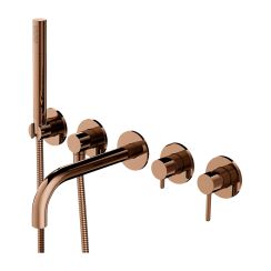 Omnires Y bad- en douchekraan inbouw koper Y1237/1CP