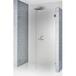 Riho Scandic douchedeur 160 cm kantelbaar chroom glans/helder glas G001018120