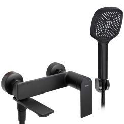 Rea Storm bad- en douchekraan wand zwart REA-B9989