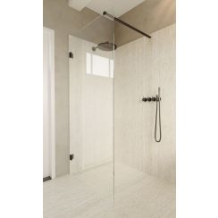 Riho Scandic douchewand 120 cm zwart mat/helder glas G001112121