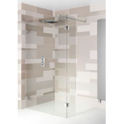Riho Scandic inloopdouche 100x30 cm zwart mat/helder glas G001124121