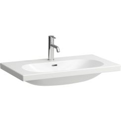 Laufen Lua wastafel 80x46 cm rechthoekig klassiek wit glans H8160874001091